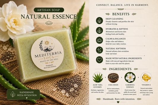 Jabon Artesanal Esencia Natural 8oz