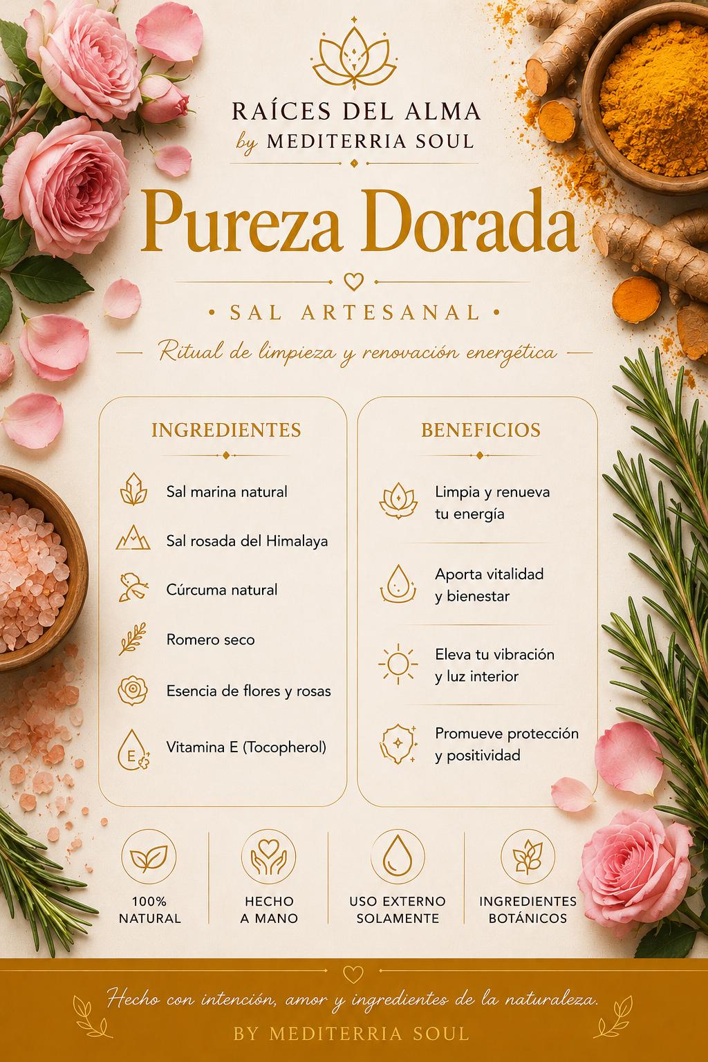 Sal Artesanal Pureza Dorada 8oz