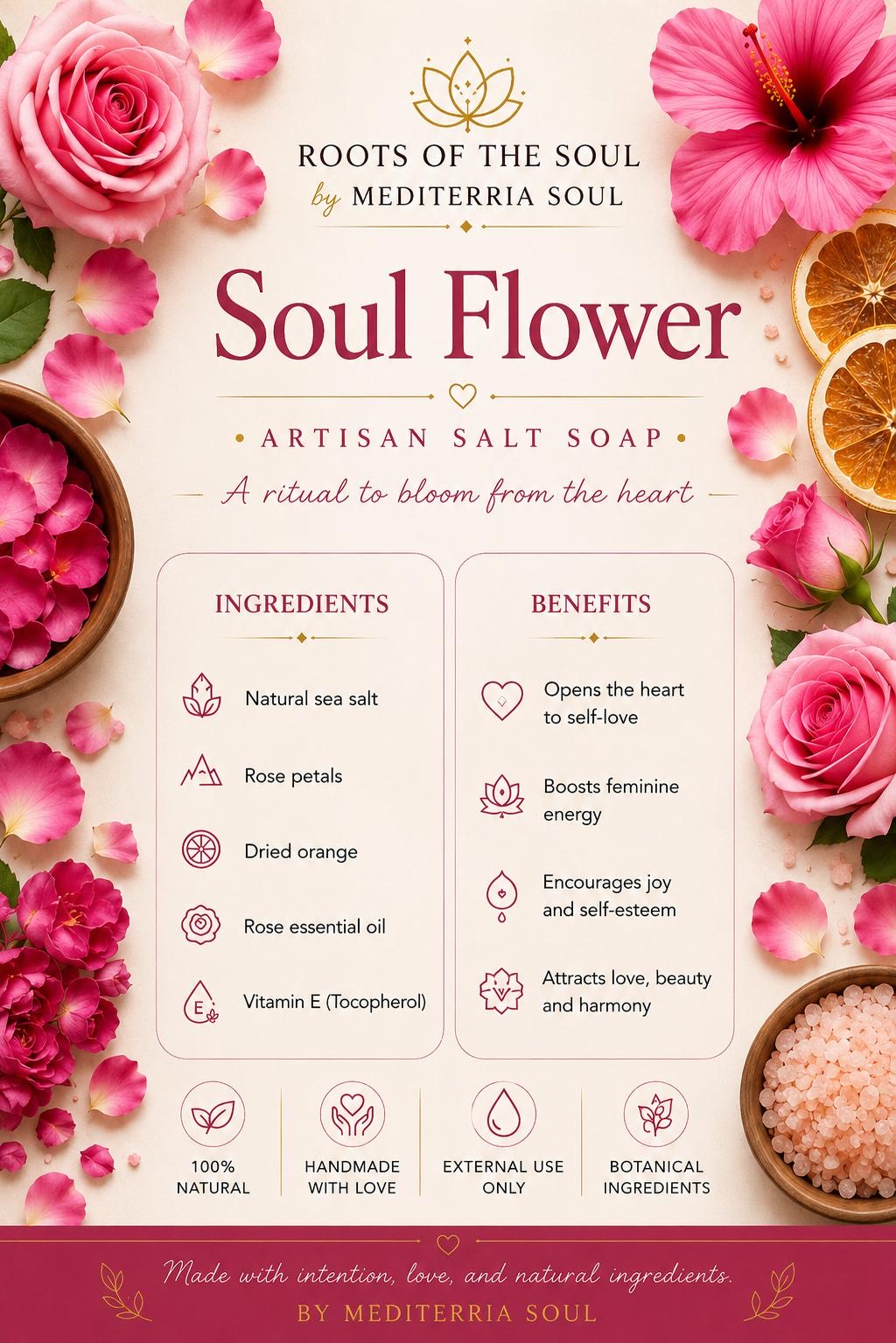 Sal Artesanal Flor del Alma 8oz