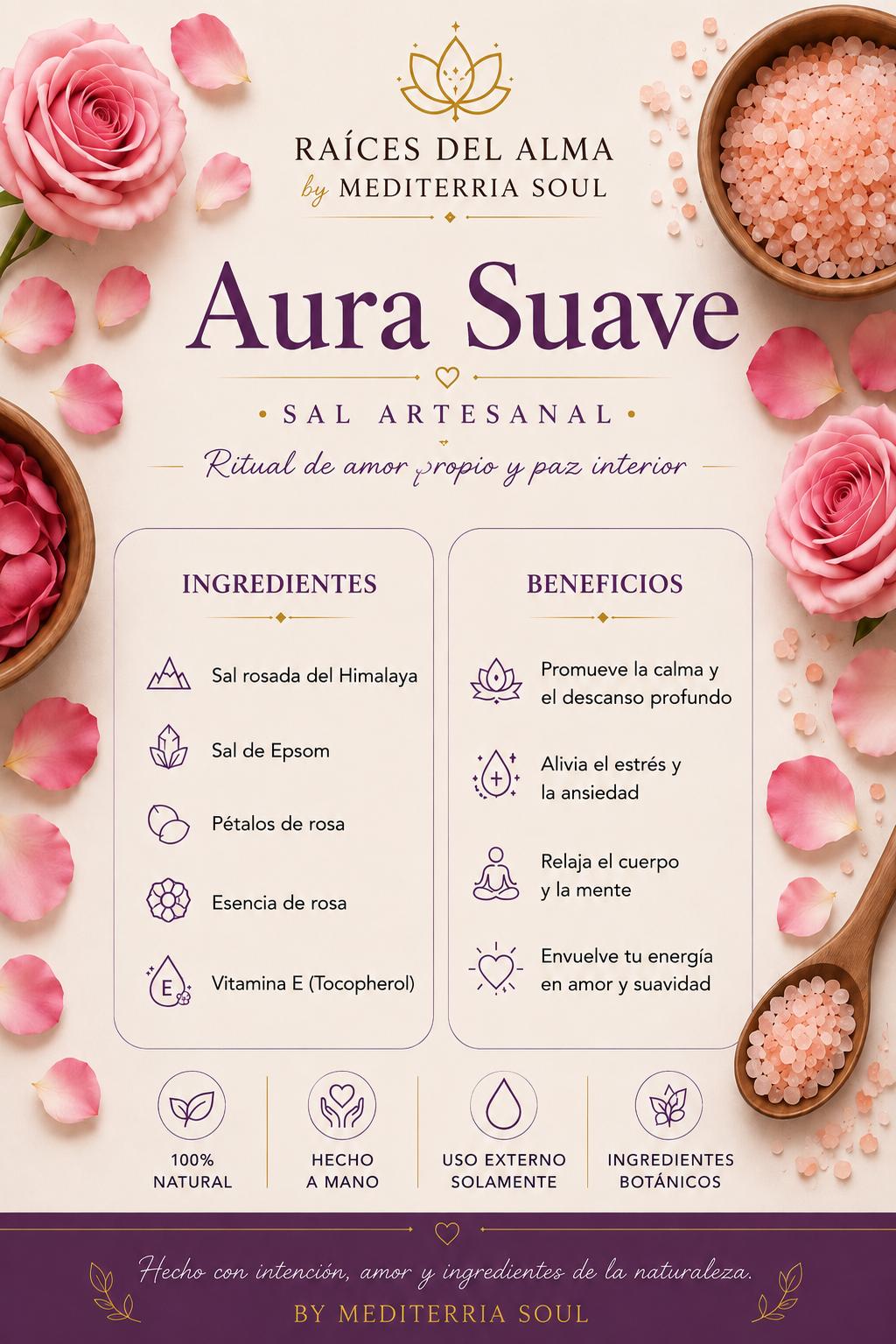 Sal Artesanal Aura Suave 8oz