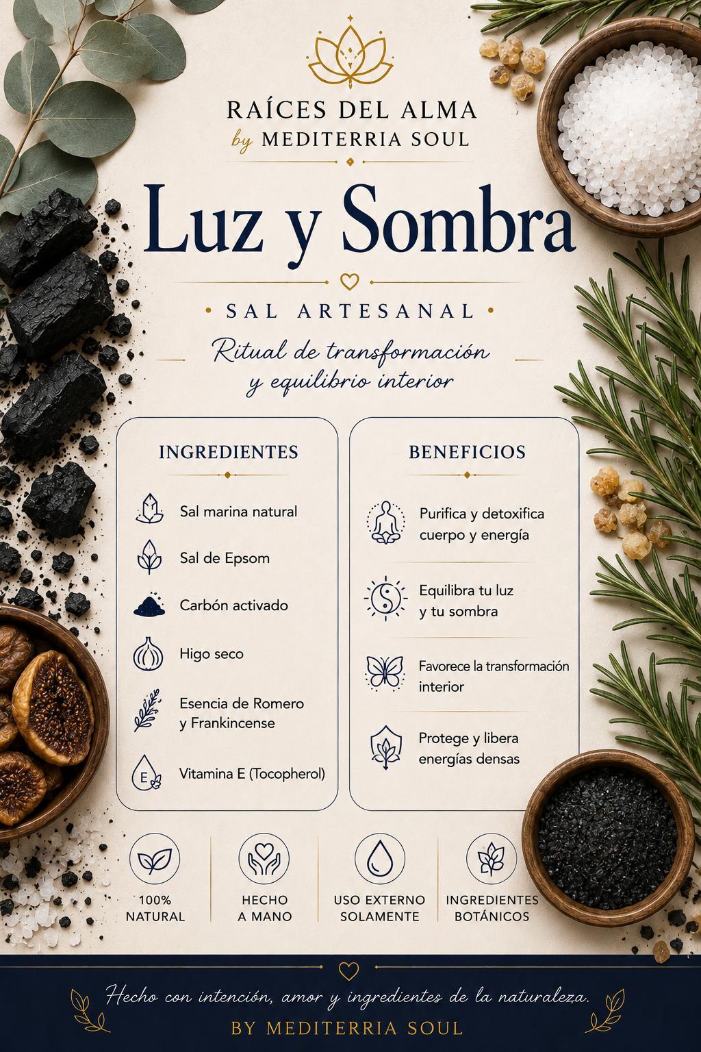 Sal Artesanal Luz y Sombra 8oz