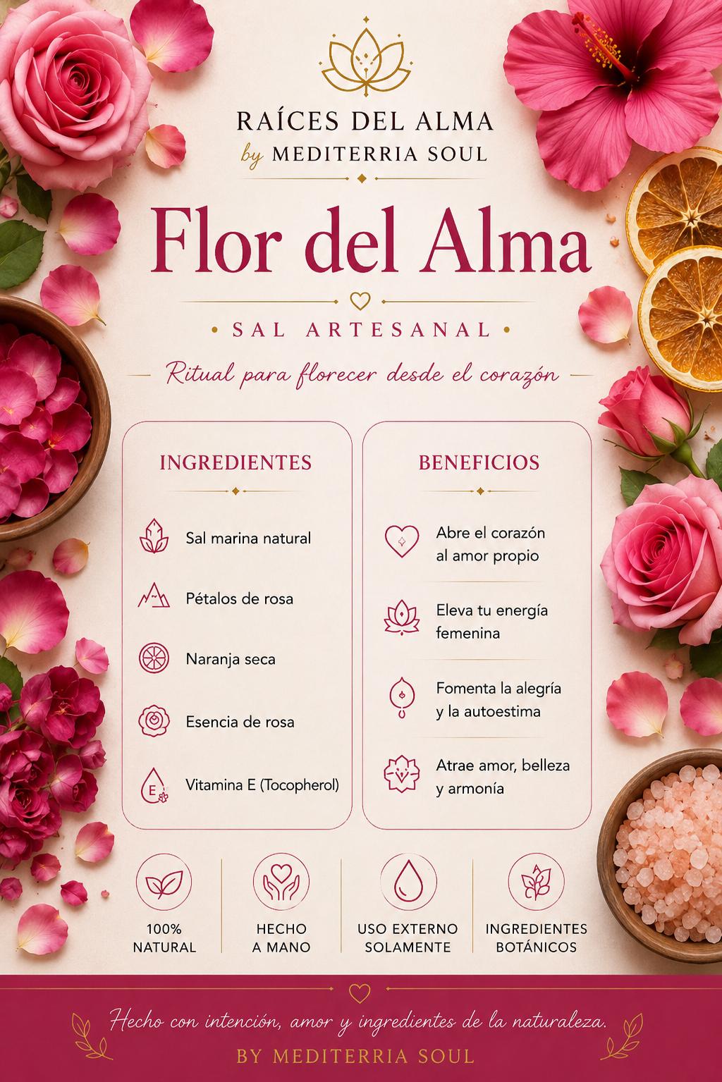 Sal Artesanal Flor del Alma 8oz