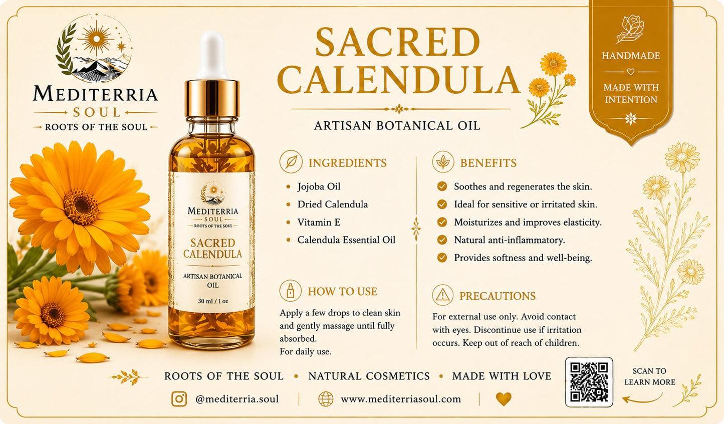 Aceite Artesanal Calendula Sagrada 10 ml