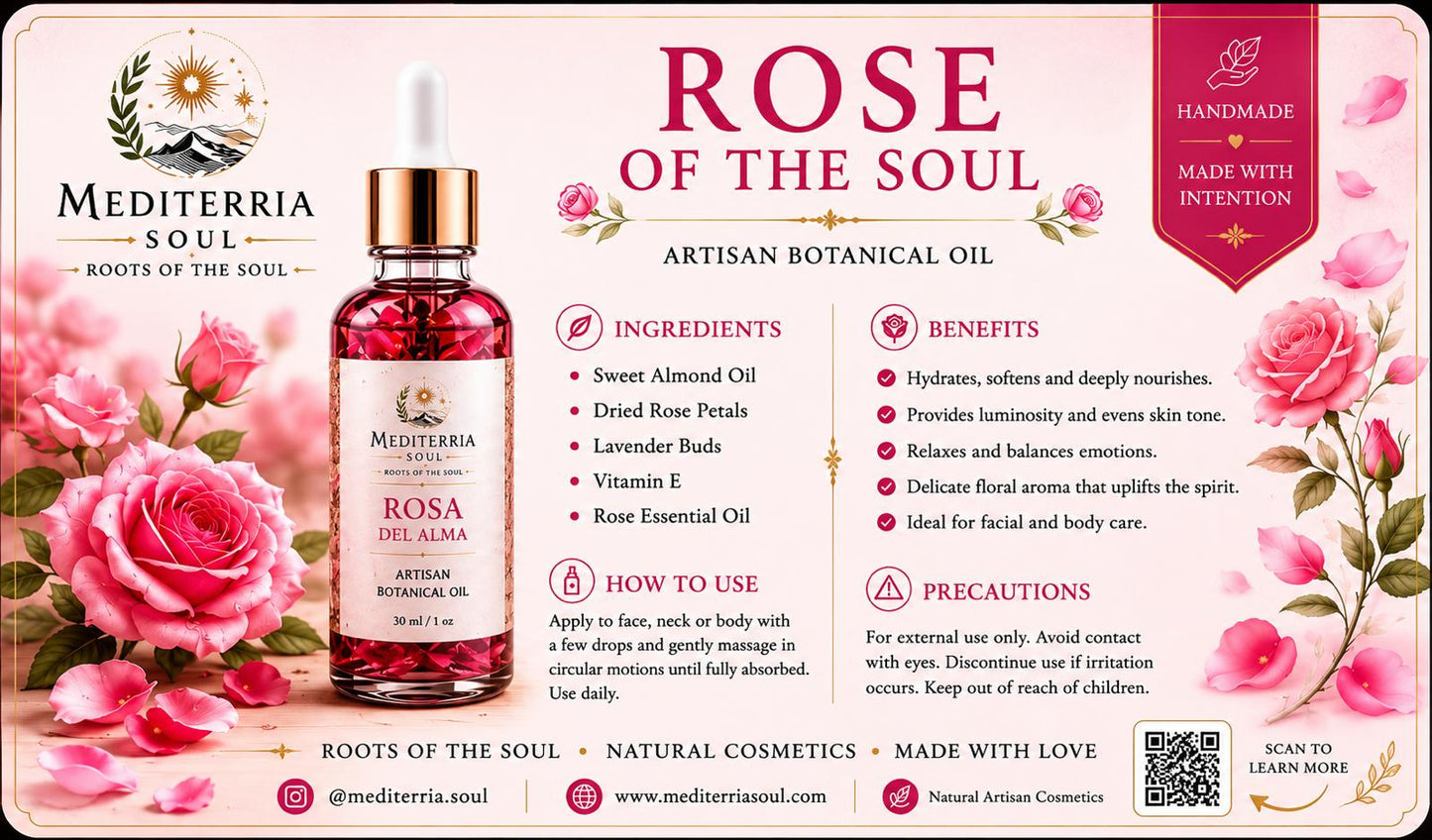 Aceite Artesanal Rosa del Alma 10 ml